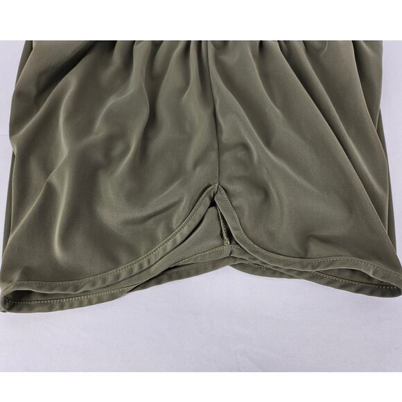 SOFFE WOMEN'S GREEN SPORT SHORTS - SIZE LARGE - 100% NYLON - Picture 5 of 8